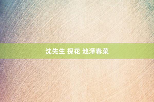   沈先生 探花 池泽春菜