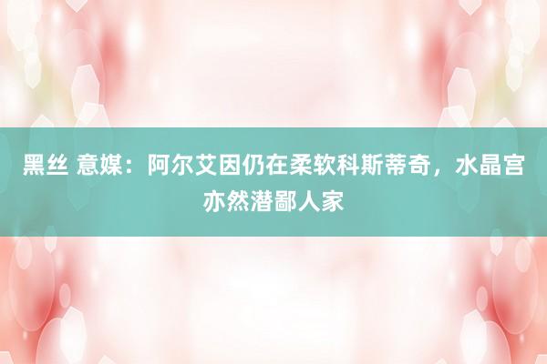   黑丝 意媒：阿尔艾因仍在柔软科斯蒂奇，水晶宫亦然潜鄙人家