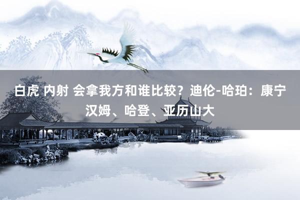 白虎 内射 会拿我方和谁比较？迪伦-哈珀：康宁汉姆、哈登、亚
