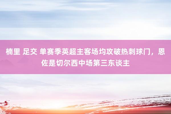 楠里 足交 单赛季英超主客场均攻破热刺球门，恩佐是切尔西中场